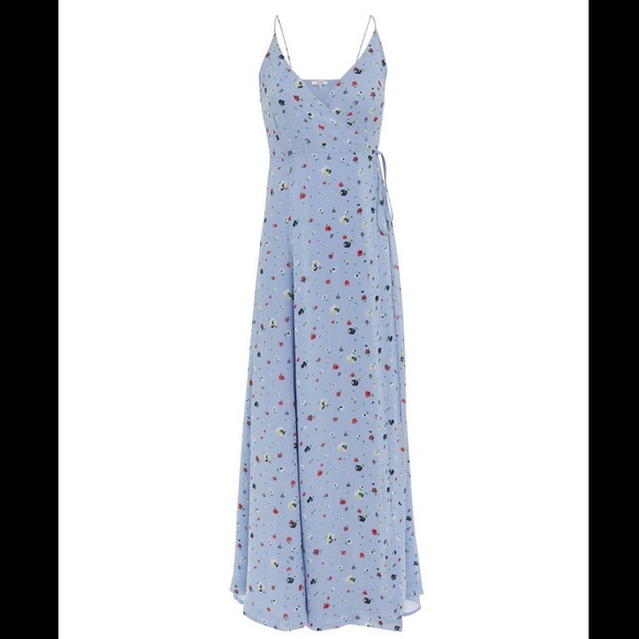 Ganni Dainty Georgette Serenity Maxi Dress Medium - Picture 8 of 9